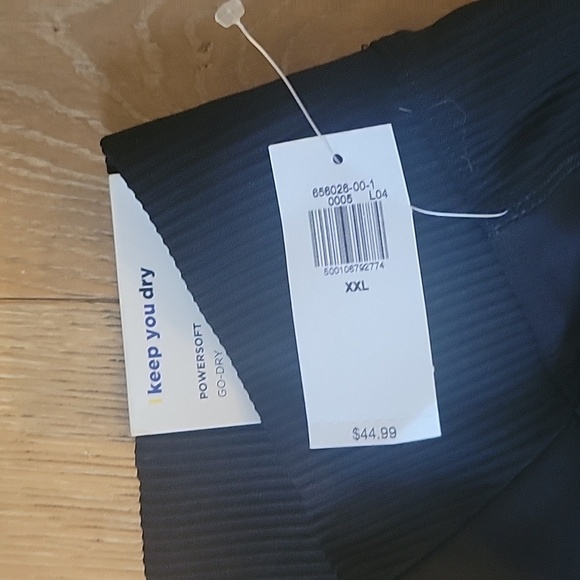 NWT Old Navy Black High Rise Tapered Ankle Powersoft Pants. Plus Size XXL - Picture 3 of 4